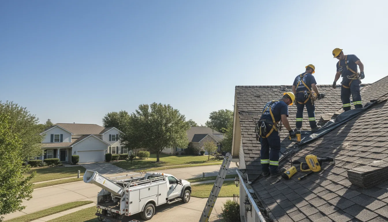 Wind Damage Roof Repair in Hot Springs Village, AR